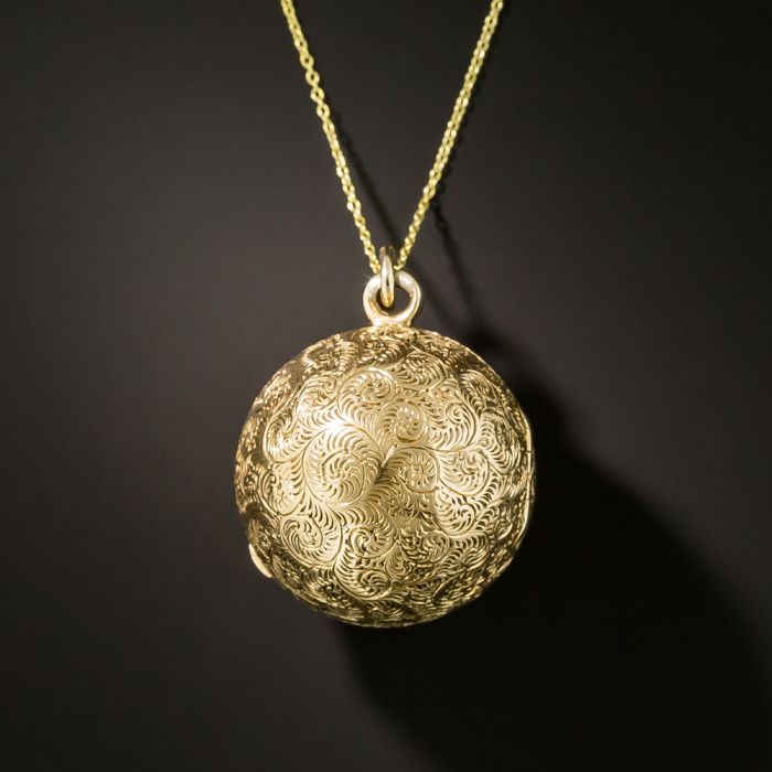 18kt Gold Diamond Ball Necklace – Pippa Small