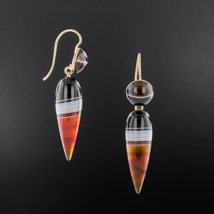 Agate drop earrings outlet