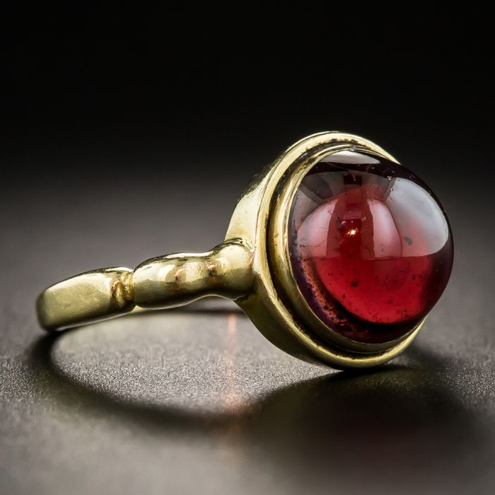 Garnet sales cabochon ring