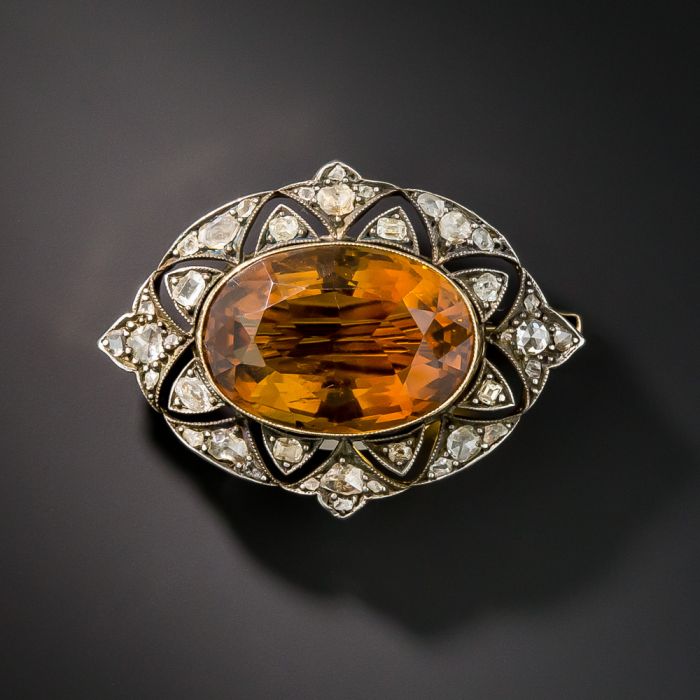 Citrine brooch shop