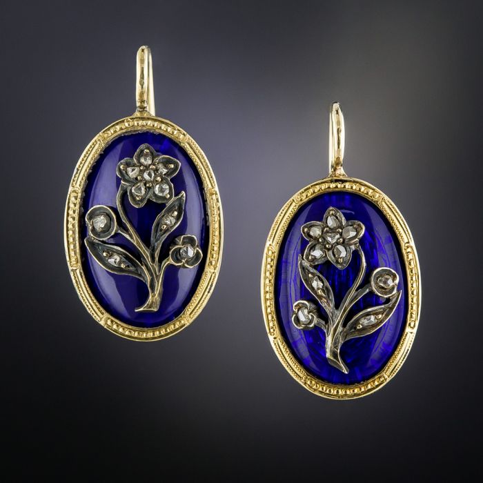Victorian enamel jewelry top