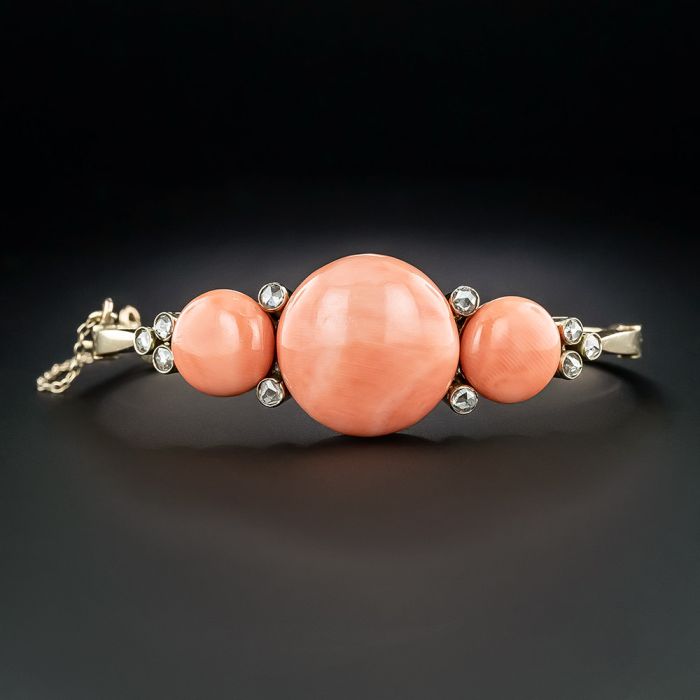 Coral bangle bracelet on sale