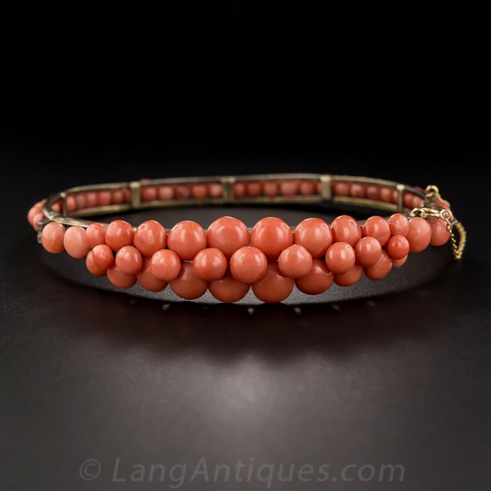 Coral bangle hotsell bracelet