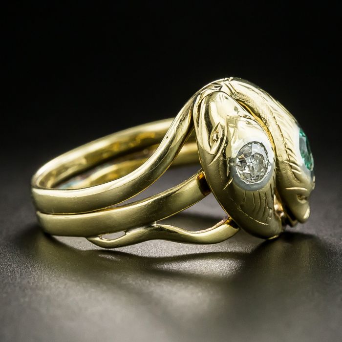 Victorian Double Snake Ring Size 9 1 2