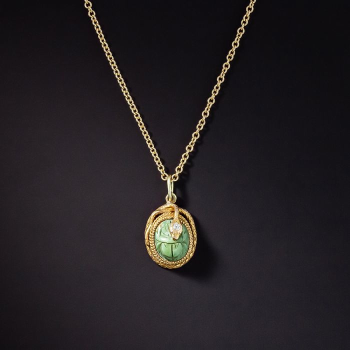 Turquoise shop scarab pendant