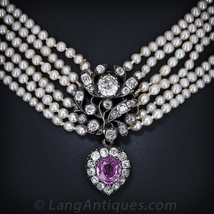 Natural pink sapphire necklace new arrivals