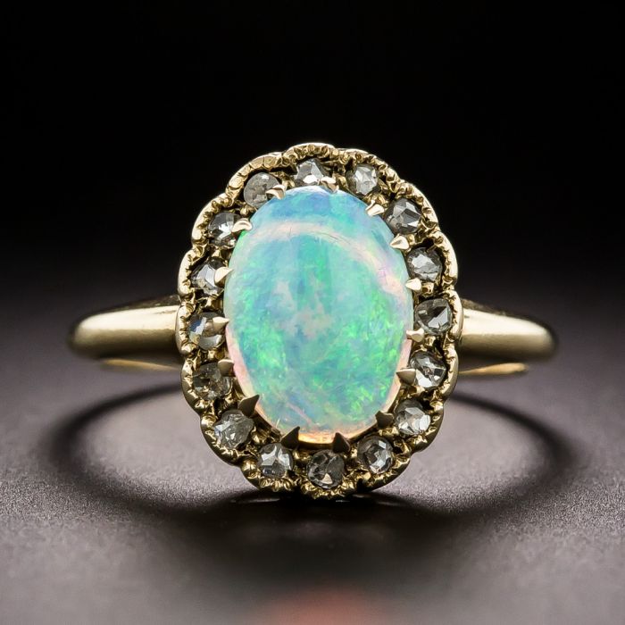Antique Victorian Opal Diamond Gold Cluster Ring - Antique Jewelry |  Vintage Rings | Faberge EggsAntique Jewelry | Vintage Rings | Faberge Eggs