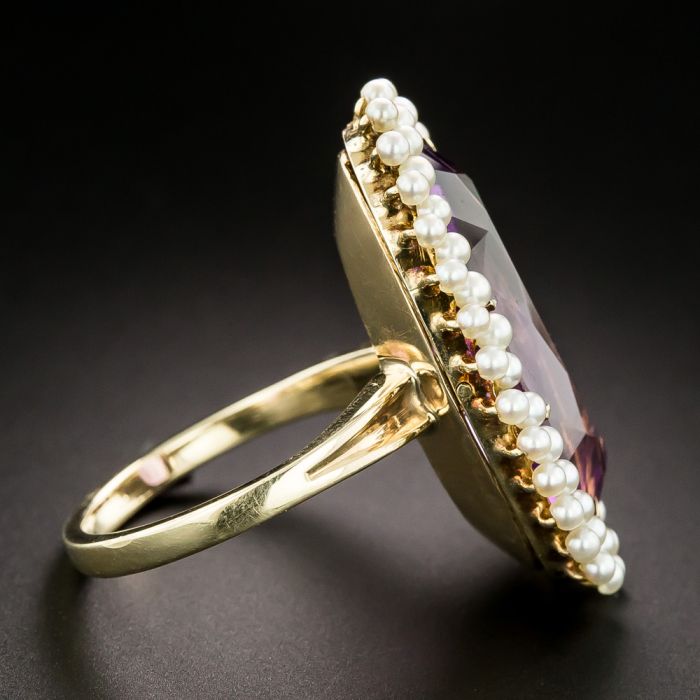 Pearl halo discount ring