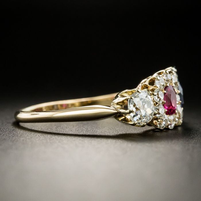 Ruby sapphire 2025 and diamond ring