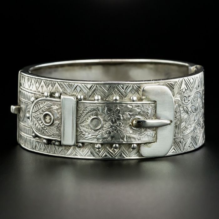 Silver buckle sales bracelet