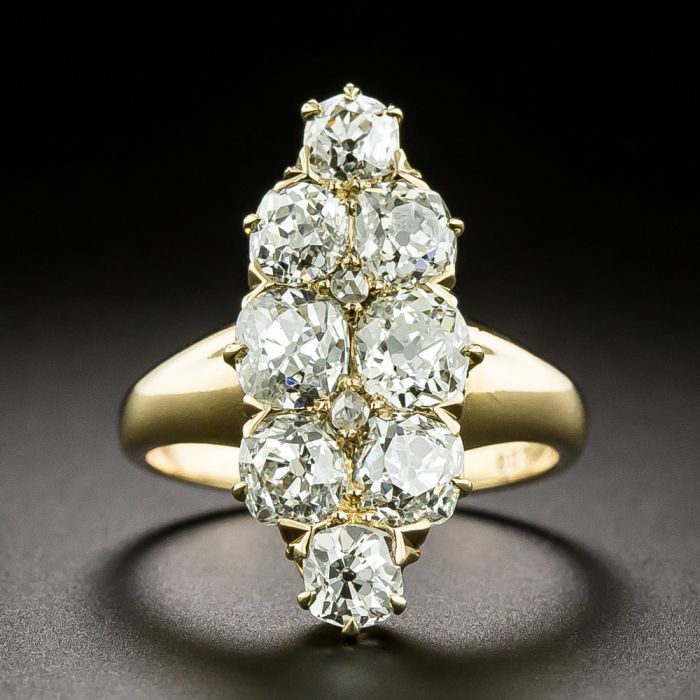 Victorian Tiffany Co. Diamond Cluster Ring