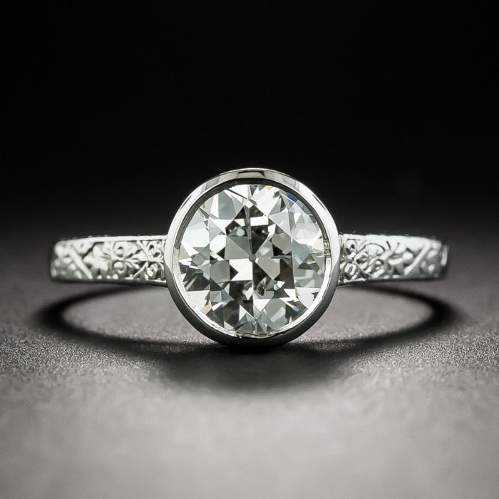 Vintage 1 carat best sale diamond ring
