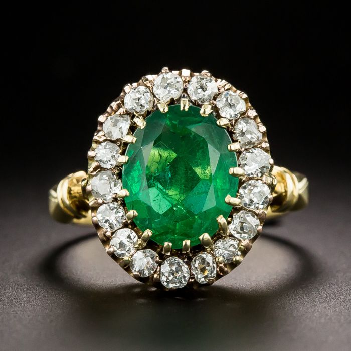 Vintage Emerald Ring with Platinum & Diamond Filigree Accents | Exquisite  Jewelry for Every Occasion | FWCJ
