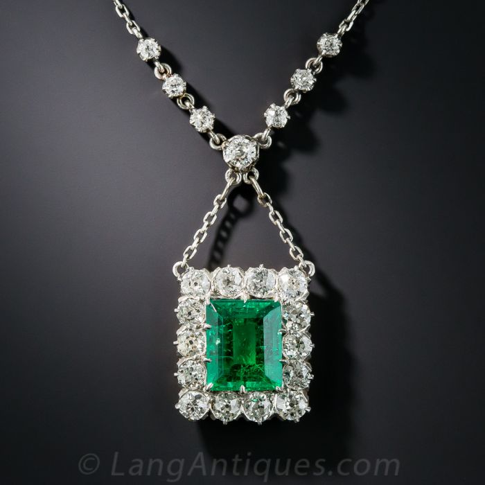 Emerald Necklace/BellaChel Jewelry