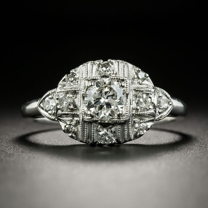 Ijsbeer Zuivelproducten Brig Vintage .40 Carat Diamond Engagement Ring