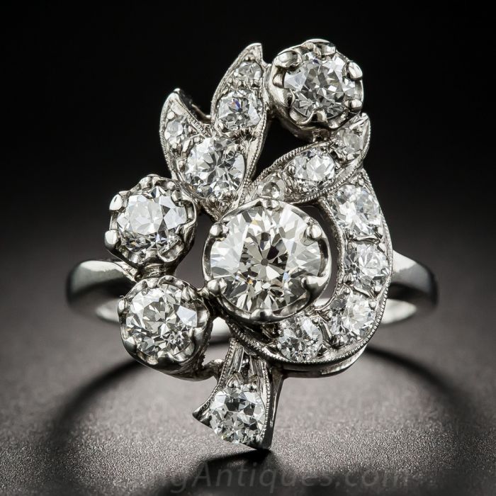 Marquise Leaf Diamond Ring - Leaf Design Diamond Rings Online – Solitaire  Jewels