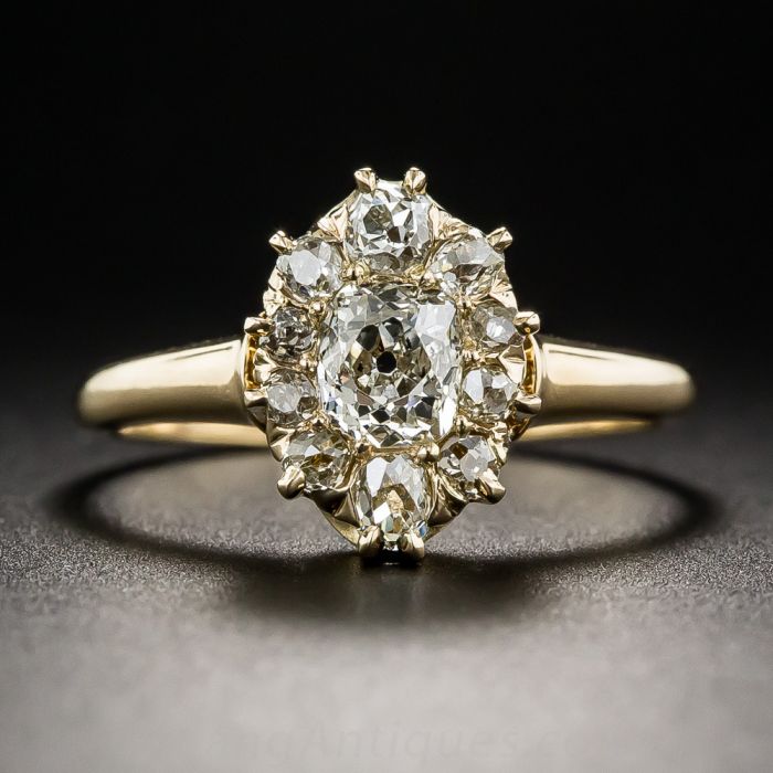 vintage oval engagement rings