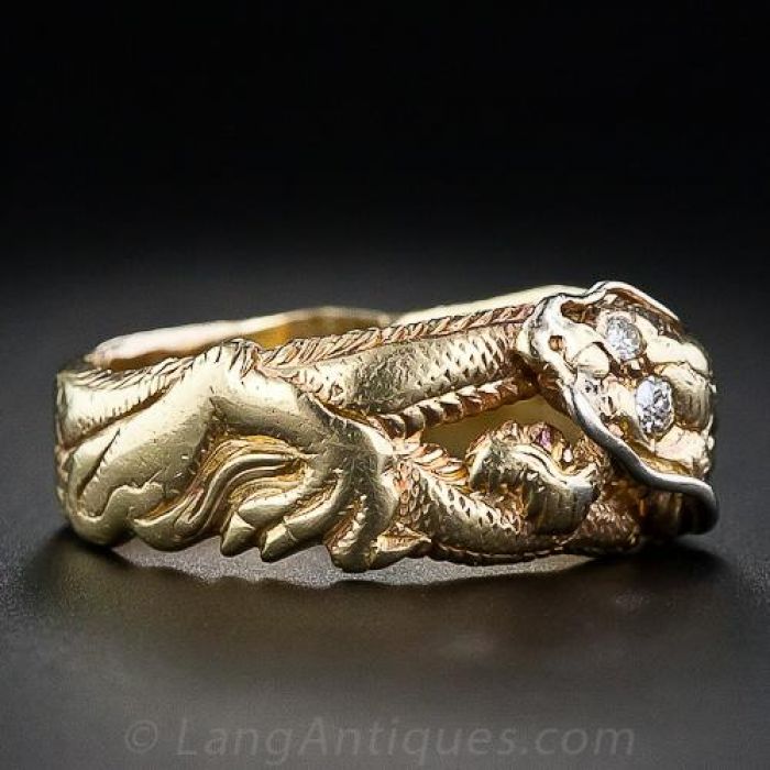 Celtic Dragon Stainless Steel Ring – GTHIC