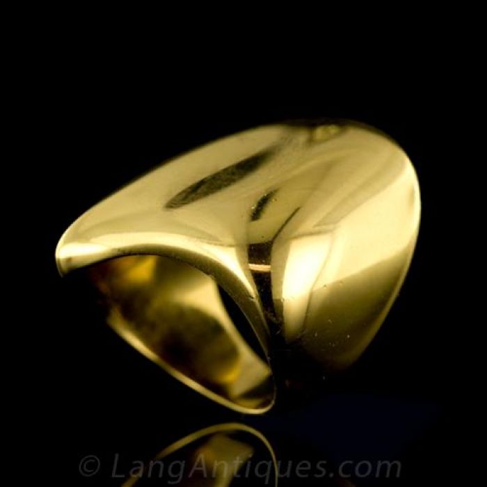 kennis monteren Samengroeiing Vintage Georg Jensen Gold Ring