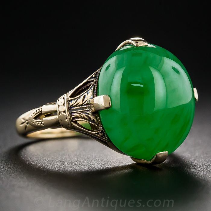 Natural cheap jade ring