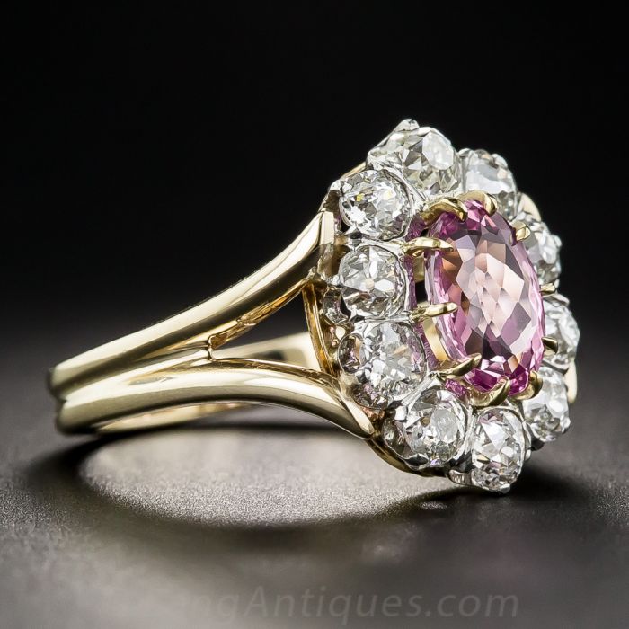 Cache Ring in Pink Topaz and Diamond – Louis XV Jewelers