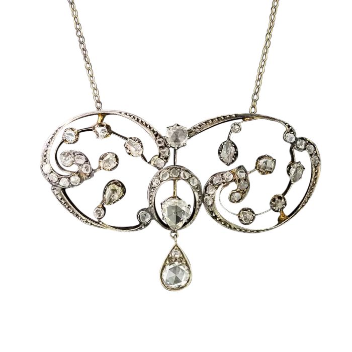 Vintage Rose Cut Diamond Pendant