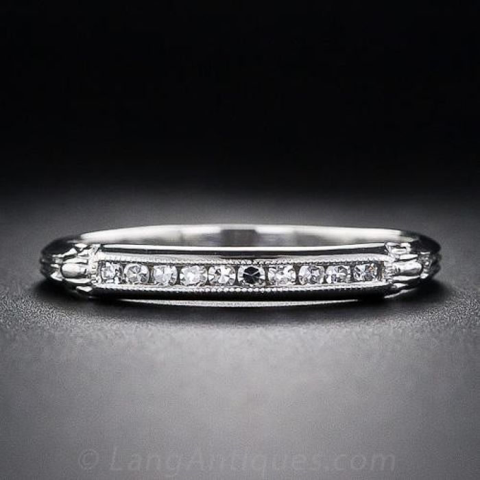Classic diamond cheap wedding band