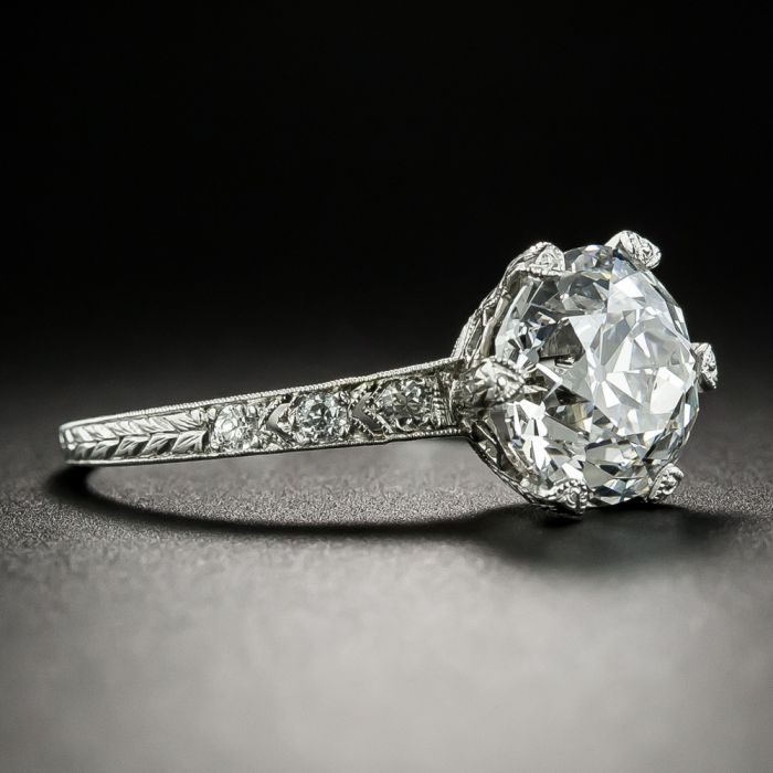 Estate Tiffany & Co The Tiffany Setting in Platinum Diamond Engagement –  Mira's Jewelers