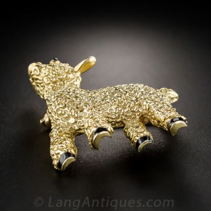 14K Gold Lamb Pin