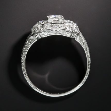 Art Deco .25 Carat Diamond Platinum Engagement Ring