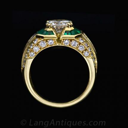 Diamond & Emerald Ring - Mauboussin, Paris