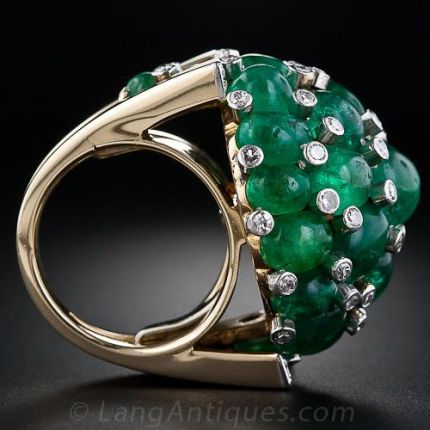 Trabert & Hoeffer - Mauboussin Retro Emerald Bracelet Watch and ...