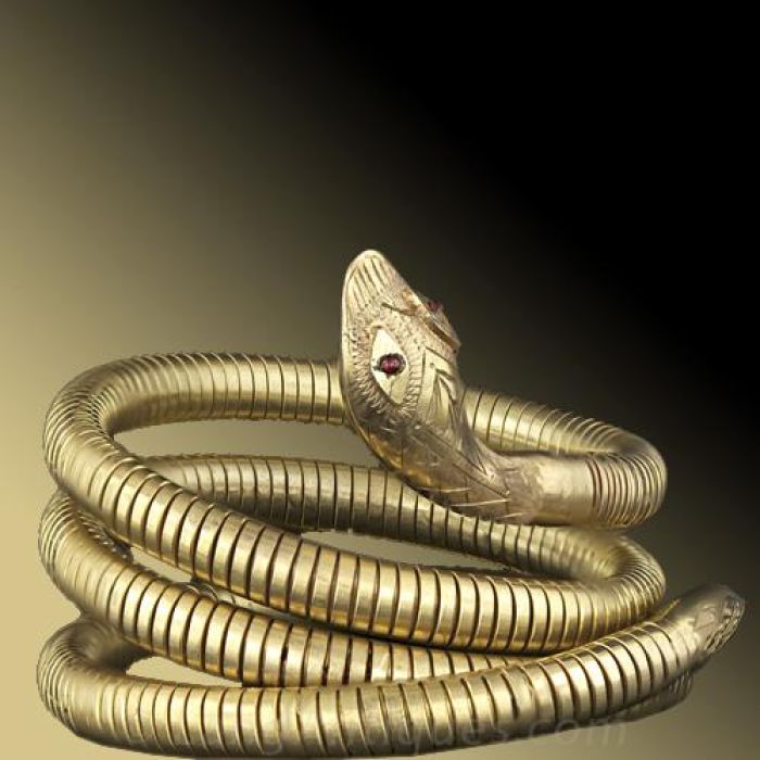 LH-1 by Claude Bisserier バングル Victorian Retrospective Coiled Serpent Bracelet
