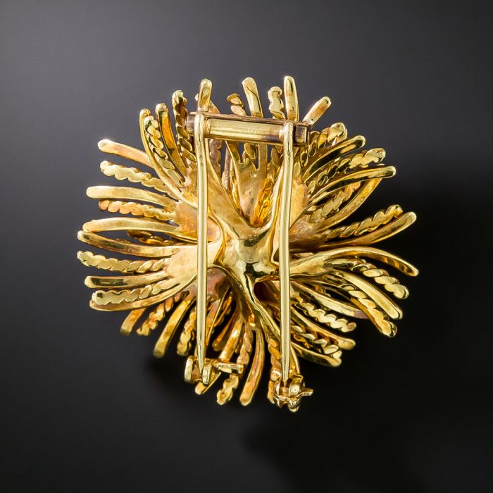 TIFFANY&Co.Yellow Flowers フラワーベース ヴィンテージ Vintage 1960s Tiffany & Co. Diamond Flower Brooch