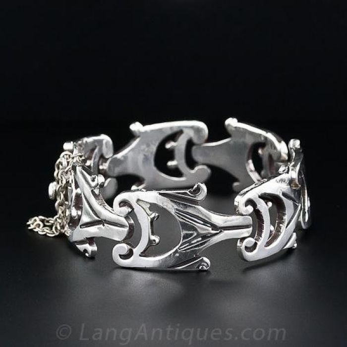 Vintage Sterling Silver Mexican Bracelet