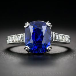 Saphir Bleu Naturel De Thaïlande – 5mm X 4.2mm – 0.50 Ct – Chauffé – Neuf