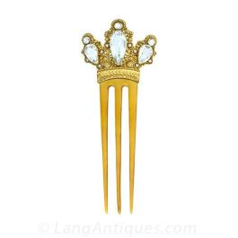 Antique Ornamental Hair Comb display picture 2