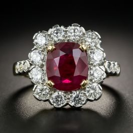 フラダンス Ruby Ring french-2-85-carat-burma-ruby-