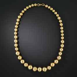 Perle En Or 18 Carats Granulé - Style Ancien Grec égypte Romain - 18K Gold Bead