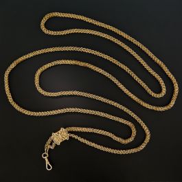 Long Victorian Slide Chain Necklace