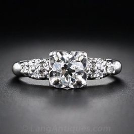 Orange Blossom .55 Carat Vintage Diamond Engagement Ring