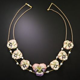rare-art-nouveau-enamel-pansy-