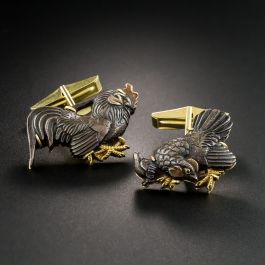 Moco様オーダー卍ペンダント5個セット shakudo-menuki-cuff-links-by-