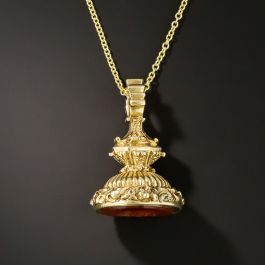 アンティーク雑貨 hold victorian-carnelian-seal-fob-