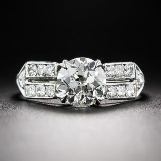 1.29 Carat Diamond Vintage Engagement Ring GIA - J SI1 - 2