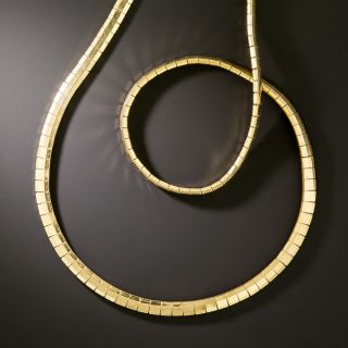 18K Brick Link Chain by Cartier - 3