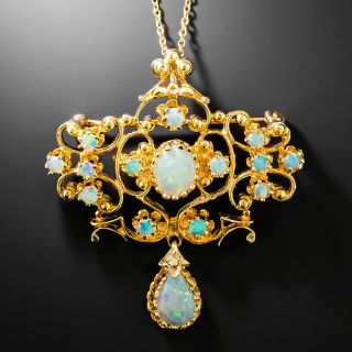 Victorian Revival Opal Pendant/Brooch - 2