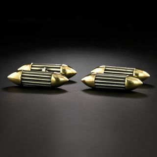 1960s-70s Modernist Montserrat Guardiola Bullet Cuff Links - 2