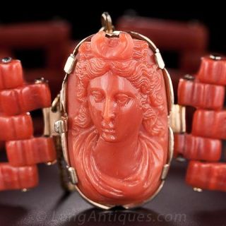 Antique Coral Bracelet
