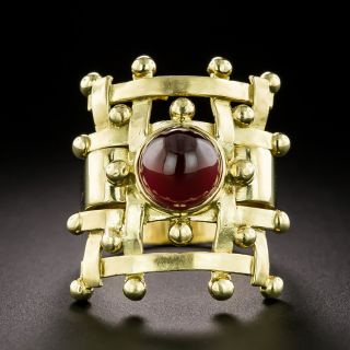 Antonio Bernardo Rubellite Tourmaline Cabochon Ring - 2
